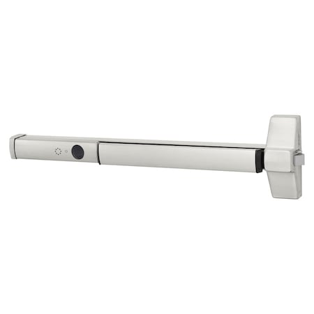 SecureBolt Rim Exit Device, Alarmed Less Cylinder, 36-in, Fire Rated, Satin Stainless Steel